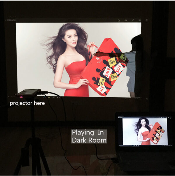 Handheld WiFi Bluetooth Mini LED Projector - Image 8